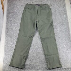 NWT Gloria Vanderbilt Amanda Green Jeans Slim Straight Leg Womens 8 High Rise
